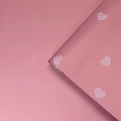 Пленка матовая двухсторонняя Моя Любовь пюсовый 10 листов 58*58 65мкр