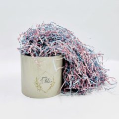 Наполнитель Бумажный двухцветный 100гр розовый/голубой