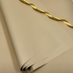 Пленка матовая однотонная двухсторонняя мокко10 листов 58*58 65мкр