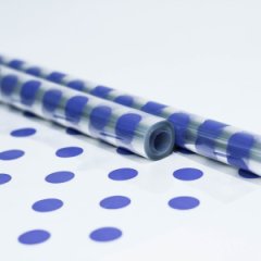 Пленка Горох крупный сиреневый 70см*10ярд ± 5%