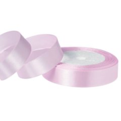 Лента атласная, 2см x 25ярд, цв.бело-лиловый