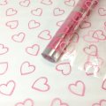 Пленка Сердечки контурные розовые 70см*200гр ± 5%