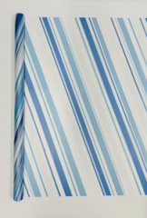 Пленка матовая  Лента трехцветная Синий 58см 10м 50мкм