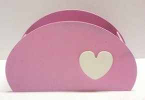 Кашпо Сумка Овал розовый  (13,5*20*8)