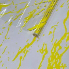 Пленка Мрамор желтый 70см*10ярд ± 5%