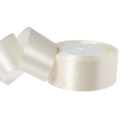 Лента атласная 3,8/25 кремовый