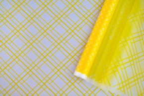 Пленка матовая (MDS) Клетка желтая 60см,40мкм 200гр