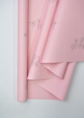 Пленка матовая двухсторонняя Легкость бледно-розовый 48см*10м±5% 65мкм