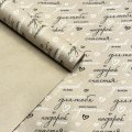 Крафт бумага Для тебя! черный/белый на коричневом 700мм/60гр/10м ± 5%
