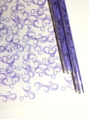 Пленка Завитки сиреневый  70см*10ярд ± 5%