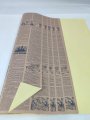 Пленка матовая Газета сливочно-желтый 20 листов 58*58см 65мкм