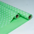 Пленка матовая 2-х сторонняя с рисунком оливковый-горох белый 580мм/12м±5% 50мкр