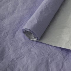 Бумага Эколюкс двухцветная сиреневый/белый 70см * 5 ярдов ± 5%