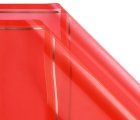 Упаковочный материал Глянцевая листовая пленка с двойной каймой, 20 листов, 58cm*58cm, красная