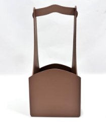 Декоративный ящик квадратный с высокой ручкой 140*125*h300 пыльная роза