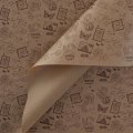 Крафт бумага Марки коричневый цв. на коричневом фоне 720мм/60гр/10м ± 5%