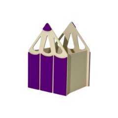 Ящик декоративный Карандаш фуксия 19,5*14*13,5 см