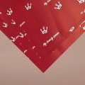 Пленка матовая двухсторонняя Королева винный/дымчато-розовая 10 листов 58*58 50мкр