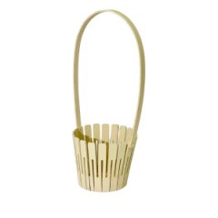 Декоративная корзинка из фанеры 125*h345 натуральный