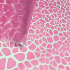 Пленка матовая с рисунком 50 мкр Мозайка розовая 60см*8,5м