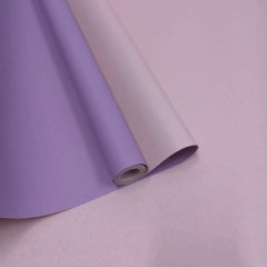 Крафт бумага двухцветная Глициния/Розовый 68см/60гр/10 м ± 5%