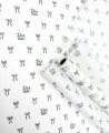 Бумага тишью на втулке Бантики графит 60см*15м±5% 30гр
