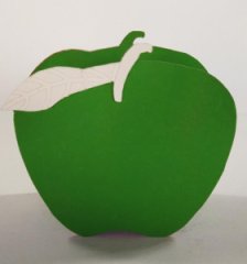 Кашпо Яблоко зелёный