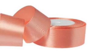 Лента атласная 3,8/25 пудра