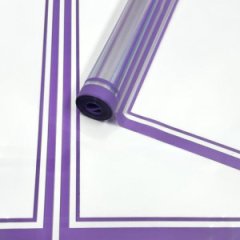 Пленка прозрачная Рамка сиреневая 60см*400гр ± 5%