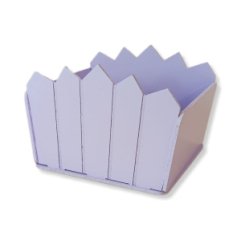 Декоративное кашпо Забор нежная лаванда (125*125*140)