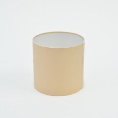 Коробка круглая без крышек 13,5*13,5 .ванильный/кремовый