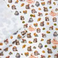 Упаковочная новогодняя бумага Ёжики 68см/60гр/10м± 5%