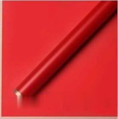 Набор матовой пленки с золотой каймой 58/58 см 20 листов красный