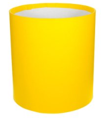 Коробка круглая без крышек 18*18 желтый