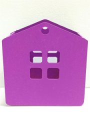 Кашпо Домик фуксия (17*17,5*8)