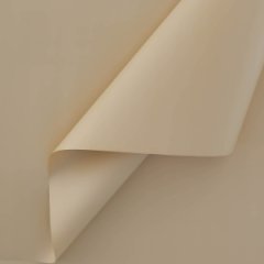 Пленка матовая однотонная двухсторонняя бежевый 10 листов 58*58 65мкр