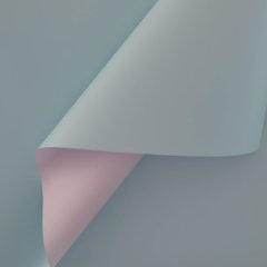 Пленка матовая двухсторонняя небесно голубой/пурпурное утро 58см*10м±5% 65мкм