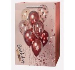 Пакет подарочный Шары 32*26*12см, красный