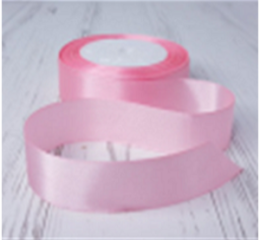 Лента атласная 2/25 розовый мел