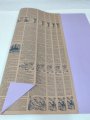 Пленка матовая Газета сиреневый 20 листов 58*58см 65мкм