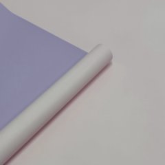 Пленка матовая двухсторонняя бледно розовый/нежная сирень 58см*10м±5% 65мкм