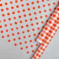 Пленка матовая (MDS) Горох красный 60см,40мкм 200гр