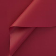Пленка матовая однотонная двухсторонняя яркая малина 10 листов 58*58 50мкр